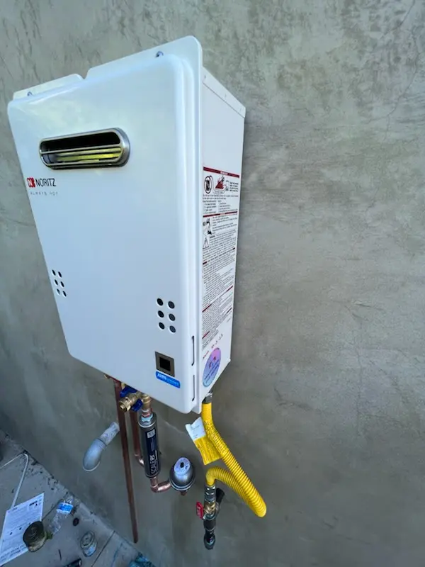 Tankless water heater installation for Weddington homes