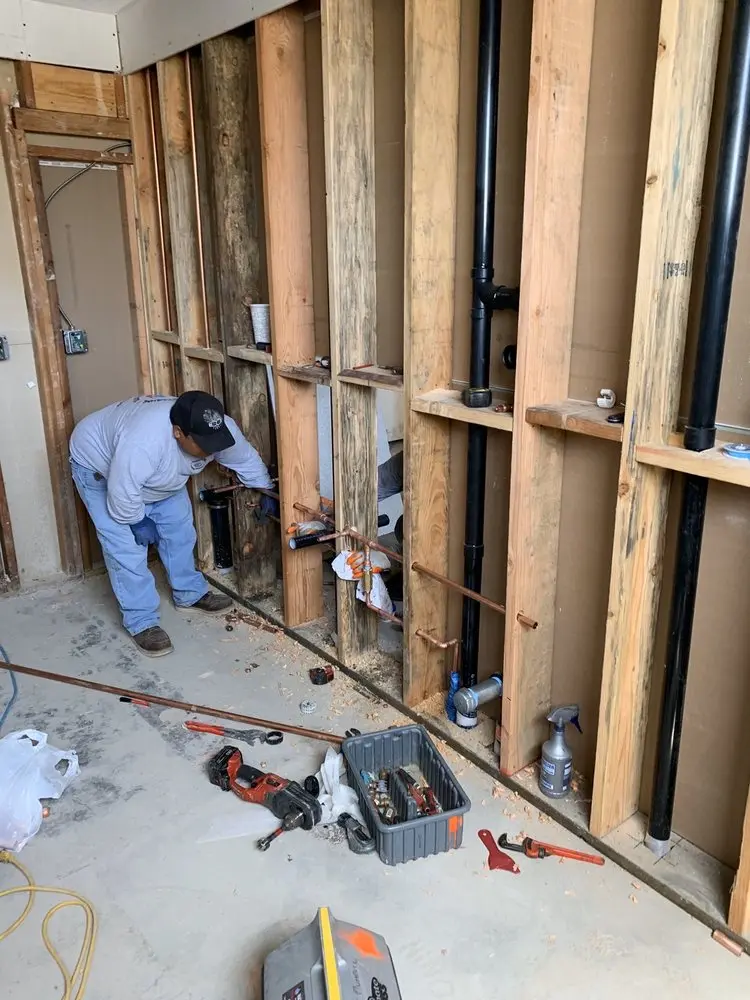 Commercial rough-in plumbing for Water Heater Replacement in Weddington